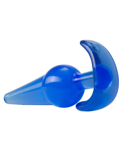 Синяя анальная пробка в форме якоря Large Anal Plug - 12,2 см.