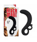 Черный G-стимулятор Two-Finger G-Spot Plug - 14 см.