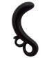 Черный G-стимулятор Two-Finger G-Spot Plug - 14 см.