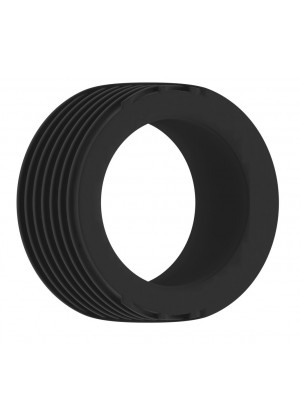Чёрное эрекционное кольцо No.42 Cockring