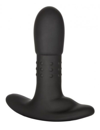 Черный массажер простаты с браслетом-пультом Eclipse Wristband Remote Beaded Probe - 12,75 см.
