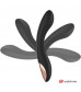 Черный вибратор с пультом-часами Anne s Desire Curve G-Spot Vibe Wireless Watchme - 20,5 см.