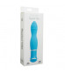 Голубой вибратор ECSTASY Rippled Vibe - 19,5 см.