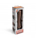 Коричневый вибратор-реалистик 8  Girthy Realistic Vibrator - 24,5 см.