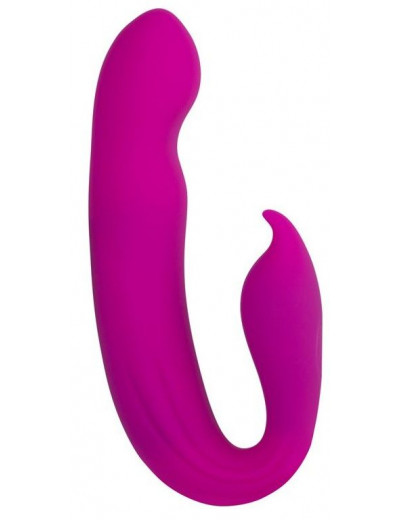 Розовый вибратор G-Spot Dual Stimulator with Rolling Ball - 17,1 см.