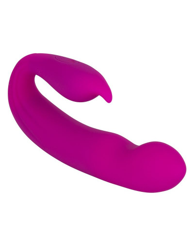 Розовый вибратор G-Spot Dual Stimulator with Rolling Ball - 17,1 см.