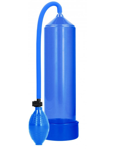 Синяя ручная вакуумная помпа для мужчин Classic Penis Pump
