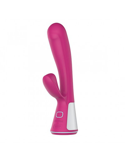 Розовый интерактивный вибратор Kiiroo Ohmibod Fuse - 18 см.