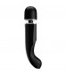 Черный вибратор-жезл Charming Massager Plus - 29 см.