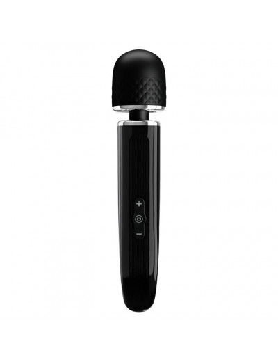 Черный вибратор-жезл Charming Massager Plus - 29 см.