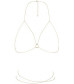 Золотистая упряжь-цепочка Magnifique Bra Chain