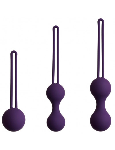 Набор из 3 фиолетовых вагинальных шариков Kegel Training Set
