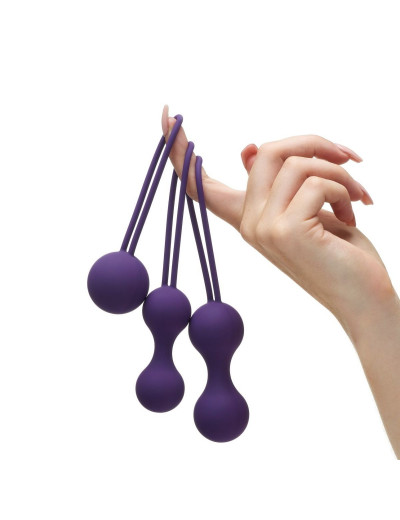 Набор из 3 фиолетовых вагинальных шариков Kegel Training Set