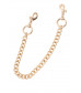 Черные оковы PREMIUM ANKLE CUFFS WITH CHAIN с золотистой цепочкой