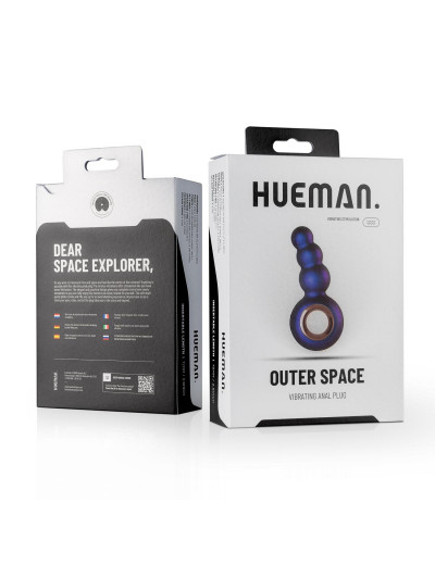 Фиолетовая анальная вибропробка Outer Space в виде елочки - 13,2 см.