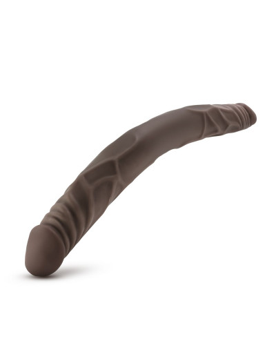 Коричневый двусторонний фаллоимитатор 14 Inch Double Dildo - 35 см.