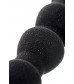Черная анальная цепочка с вибрацией A-toys - 32,7 см.