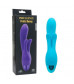 Голубой вибратор INDULGENCE Rechargeable Frolic Bunny - 18,7 см.
