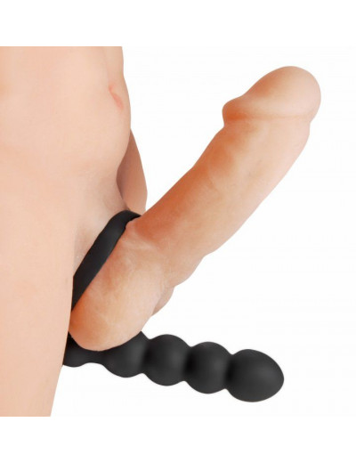 Насадка для двойного проникновения Double Fun Cock Ring with Double Penetration Vibe