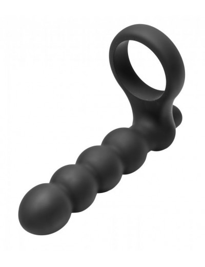Насадка для двойного проникновения Double Fun Cock Ring with Double Penetration Vibe