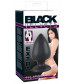Большая чёрная анальная втулка Black Velvet Extra XL - 14 см.