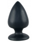 Большая чёрная анальная втулка Black Velvet Extra XL - 14 см.