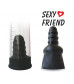 Черная насадка для помпы Sexy Friend размера L