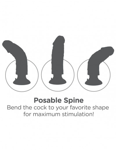 Кофейный вибратор со съемной присоской 10  Vibrating Cock - 25,4 см.