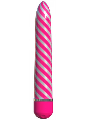 Розовый вибратор Sweet Swirl Vibrator - 21,3 см.