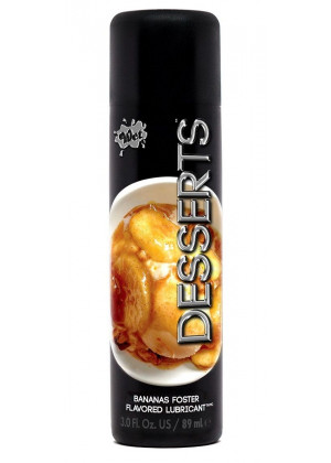 Лубрикант Wet Desserts Bananas Foster с ароматом бананового десерта - 89 мл.