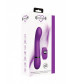 Фиолетовый вибромассажер Kegel G - 20 см.
