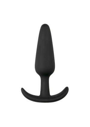 Черная анальная втулка Anchor Plug - 8 см.