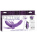 Женский вибрострапон с вагинальной пробкой Vibrating Double Delight Strap-On - 12,7 см.