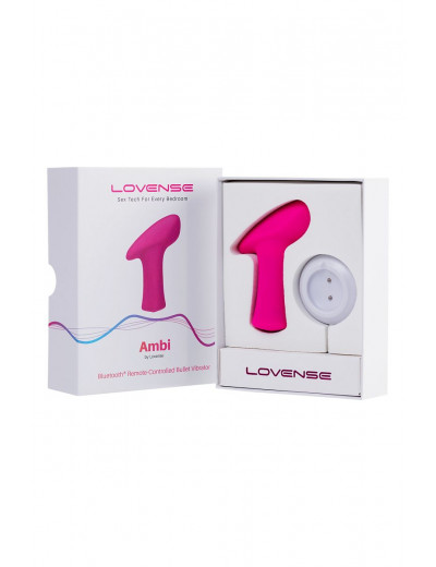 Ярко-розовая вибропуля Lovense Ambi