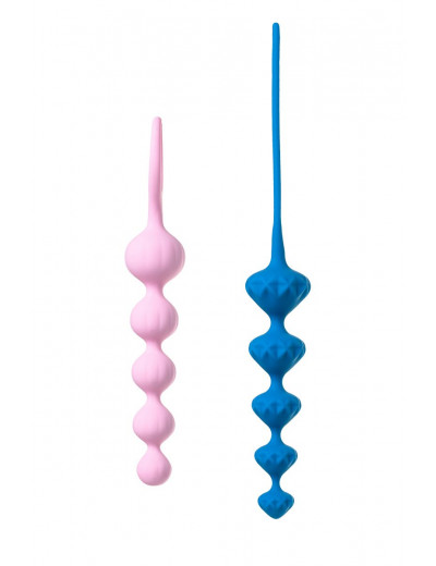 Набор из 2 цветных анальных цепочек Satisfyer Love Beads