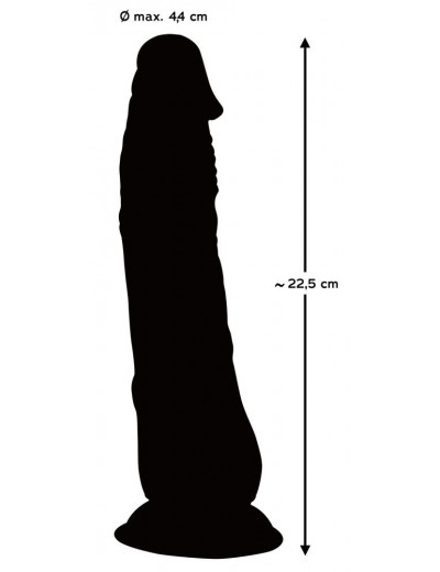 Прозрачный фаллоимитатор Clear Dildo на присоске - 22,5 см.