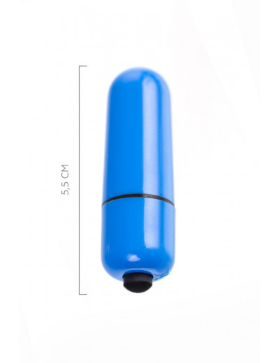 Синяя вибропуля A-Toys Braz - 5,5 см.