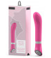 Розовый G-стимулятор с вибрацией Bgood Deluxe Curve - 19,3 см.