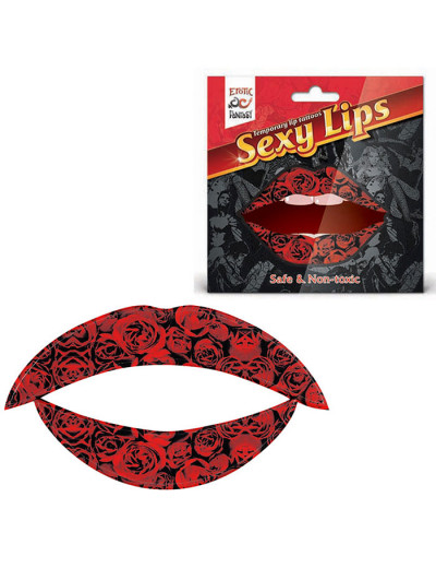 Lip Tattoo Алая роза
