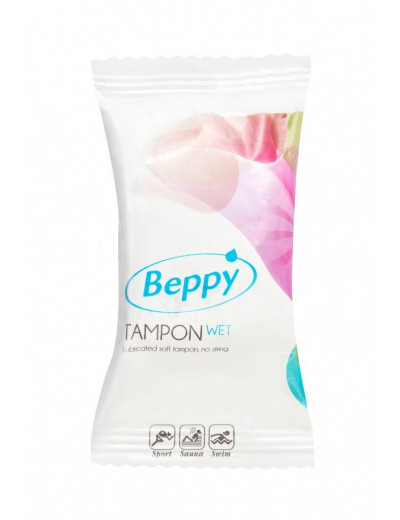 Нежно-розовые тампоны-губки Beppy Tampon Wet - 8 шт.