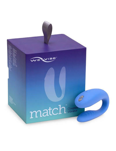 Голубой вибромассажер для пар We-Vibe Match