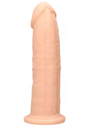 Телесный фаллоимитатор без мошонки Silicone Dildo Without Balls - 22,8 см.