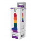 Разноцветный фаллоимитатор-реалистик COLOURFUL DILDO - 17,5 см.
