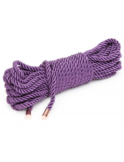 Фиолетовая веревка для связывания Want to Play? 10m Silky Rope - 10 м.