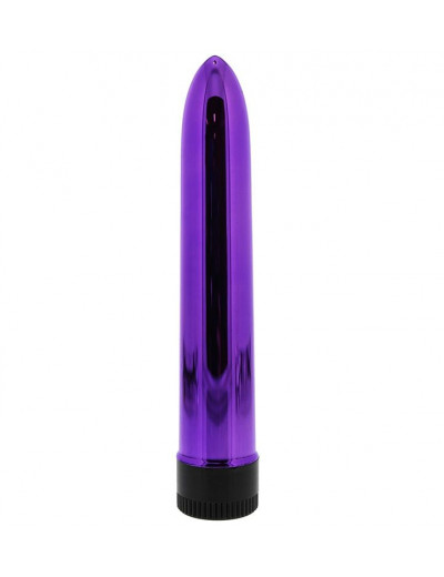 Фиолетовый классический вибратор KRYPTON STIX 7 MASSAGER - 17,8 см.