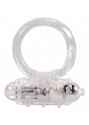Прозрачное эрекционное виброкольцо Vibro Ring Clear