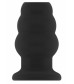Чёрная анальная пробка с тоннелем №50 Medium Hollow Tunnel Butt Plug 4 Inch - 10,2 см.