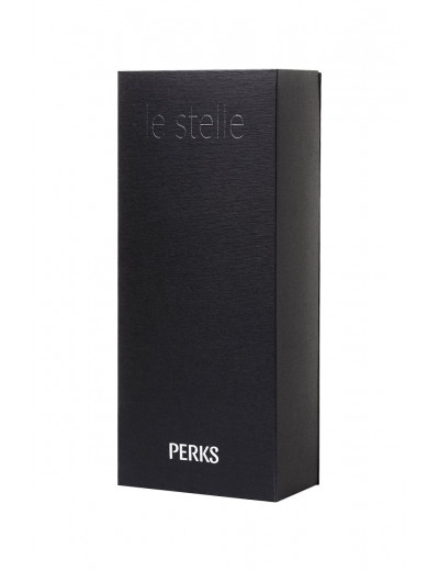 Синий вибратор Le Stelle PERKS SERIES EXC с 2 сменными насадками