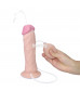 Телесный фаллоимитатор 8.5 Soft Ejaculation Cock - 21,6 см.