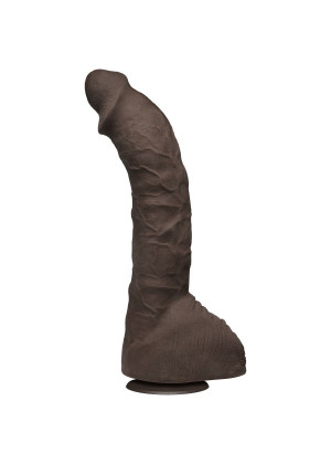 Коричневый фаллоимитатор-гигант Prince Yahshua ULTRASKYN 10.5” Cock with Removable Vac-U-Lock Suction Cup - 27,4 см.